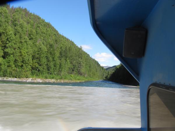 Jetboat in the Talkeetna river