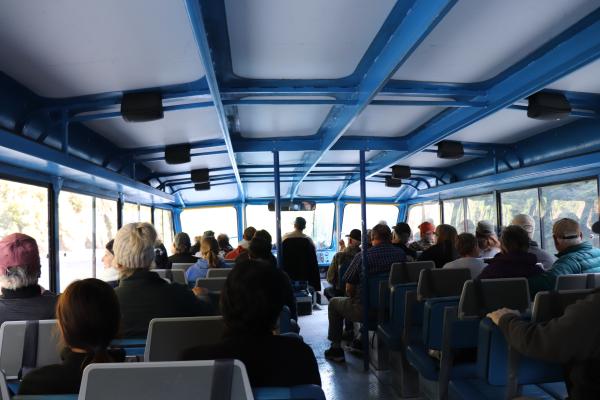 Inside the jetboat