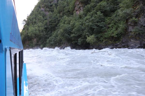 Rapids outside the jetboat