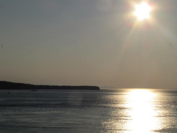 Sunset on the Alaskan inside passage