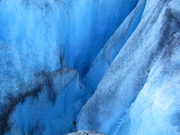 Inside the crevasse