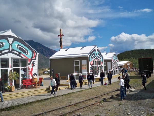 Native Village and train stop