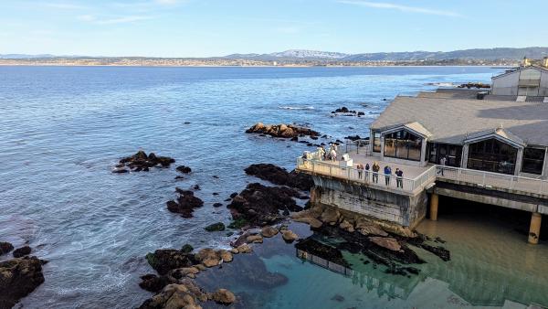 Back deck of the aquarium.