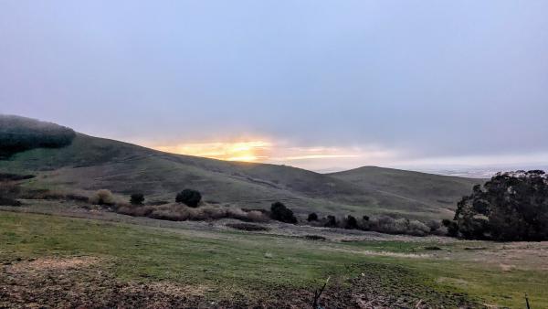 View from our farm campsite.