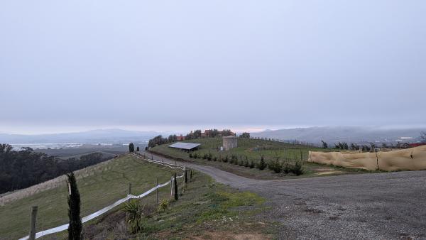 View from our farm campsite.