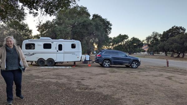 Arrival at Cachuma Lake campground
