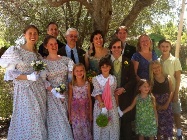 Couple and Bride's Family